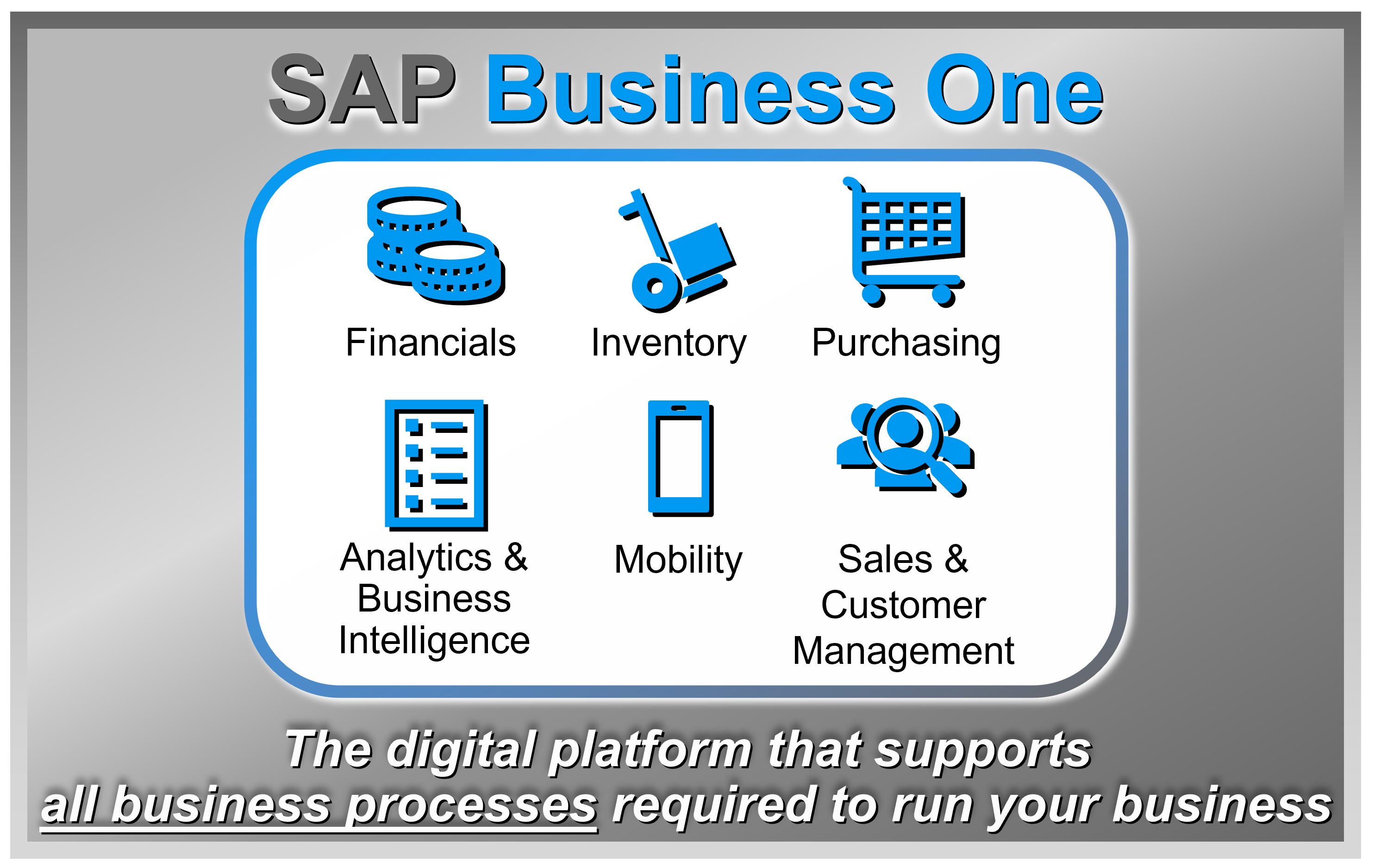 SAP Business One Core Business Processes Infographic